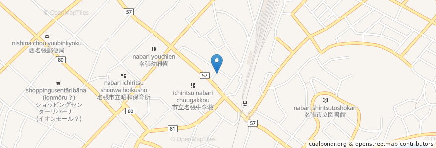 Mapa de ubicacion de Happy You さんきゅうや en Giappone, Prefettura Di Mie, 名張市.