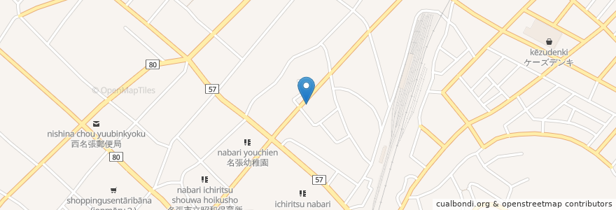 Mapa de ubicacion de わたしげ歯科 en 日本, 三重県, 名張市.