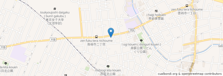 Mapa de ubicacion de 慶優クリニック en Japan, Tokio, 杉並区.
