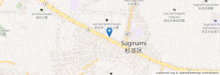 Mapa de ubicacion de kipferi en Japão, Tóquio, 杉並区.