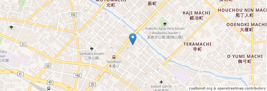 Mapa de ubicacion de 清光山本浄寺 en ژاپن, 鳥取県, 鳥取市.