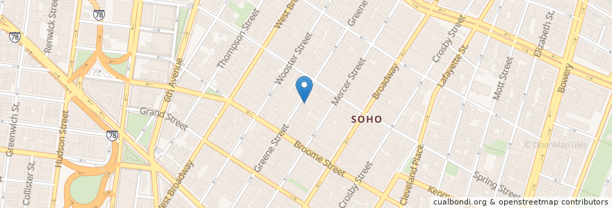 Mapa de ubicacion de Greene Street Dental en الولايات المتّحدة الأمريكيّة, نيويورك, New York, New York County, Manhattan, Manhattan Community Board 2.