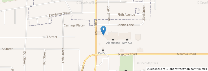 Mapa de ubicacion de Big Town Hero en Stati Uniti D'America, Oregon, Lane County, Springfield.