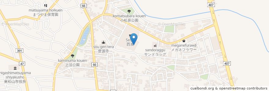 Mapa de ubicacion de ミトミトカレー en 日本, 埼玉県, 東松山市.