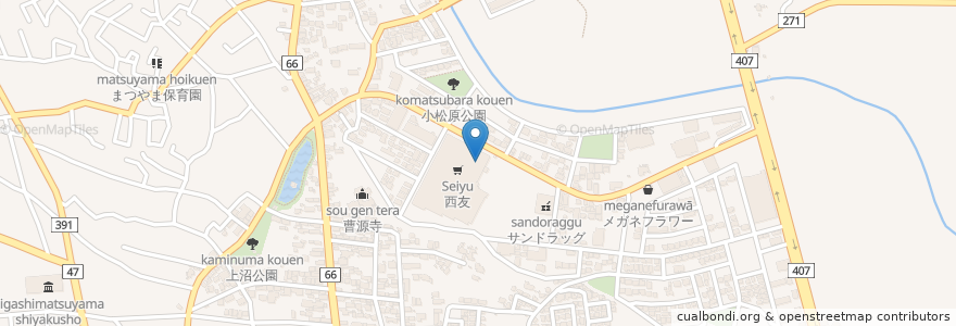 Mapa de ubicacion de ハロー! パソコン教室 en Jepun, 埼玉県, 東松山市.