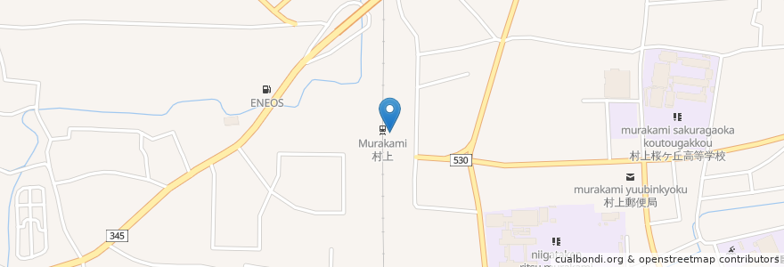 Mapa de ubicacion de ニッポンレンタカー en Japon, Préfecture De Niigata, 村上市.