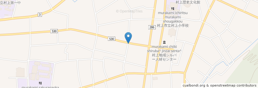 Mapa de ubicacion de もりた en Jepun, 新潟県, 村上市.