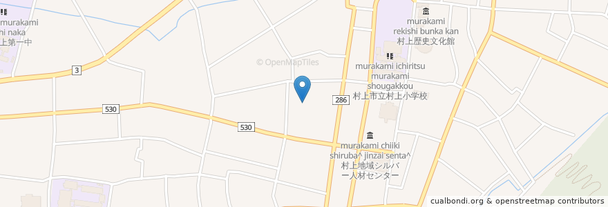 Mapa de ubicacion de 十輪寺 en Япония, Ниигата, 村上市.