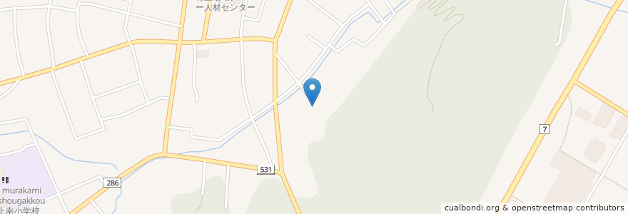 Mapa de ubicacion de 光徳寺 en Jepun, 新潟県, 村上市.