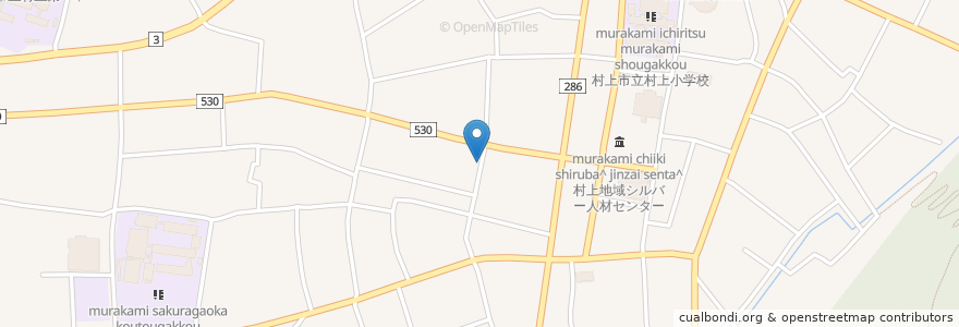 Mapa de ubicacion de もらい鈴 en 日本, 新泻县, 村上市.