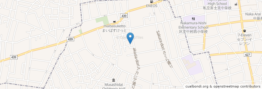 Mapa de ubicacion de かみさぎ眼科クリニック en Giappone, Tokyo, 練馬区.