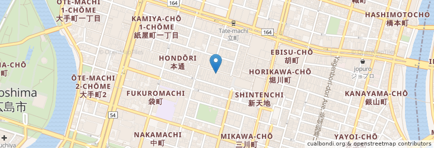 Mapa de ubicacion de サイゼリヤ en Japan, Präfektur Hiroshima, Hiroshima, 中区.
