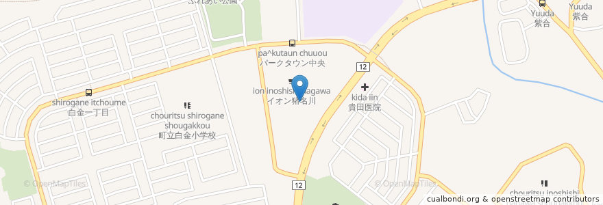 Mapa de ubicacion de サイゼリヤ en 日本, 兵庫県, 川辺郡, 猪名川町.