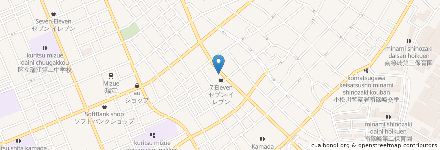 Mapa de ubicacion de 福田クリニック en 日本, 東京都, 江戸川区.
