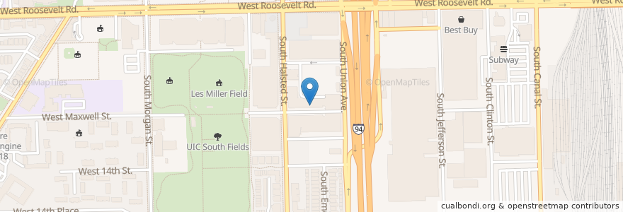 Mapa de ubicacion de Bureau Bar & Restaurant en Amerika Syarikat, Illinois, Chicago.