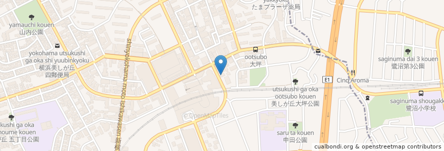 Mapa de ubicacion de ポルタ語学スタジオ en Jepun, 神奈川県, 横浜市, 青葉区.