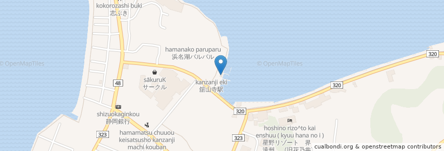 Mapa de ubicacion de マリーン カフェ en Jepun, 静岡県, 浜松市, 西区.