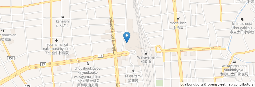 Mapa de ubicacion de ホテルグランヴィア和歌山　ビアガーデン en ژاپن, 和歌山県, 和歌山市.