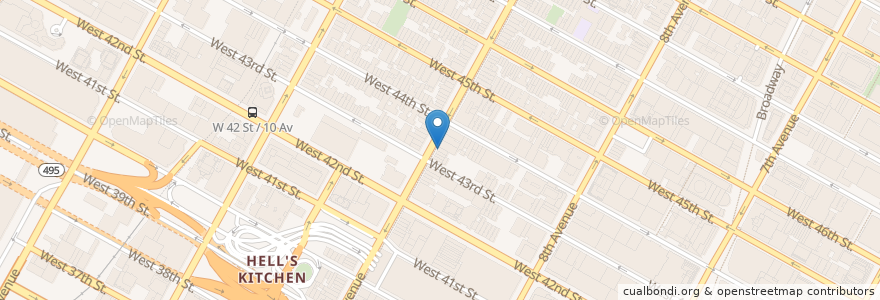 Mapa de ubicacion de Patron en United States, New York, New York, New York County, Manhattan, Manhattan Community Board 4.