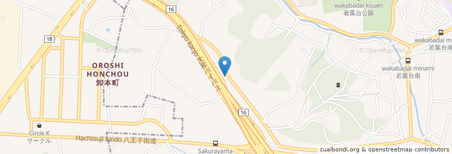 Mapa de ubicacion de Crown Motel en 日本, 神奈川県, 横浜市, 旭区.