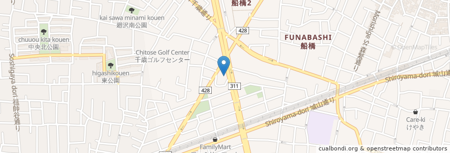 Mapa de ubicacion de みそ一発２ en 일본, 도쿄도, 世田谷区.