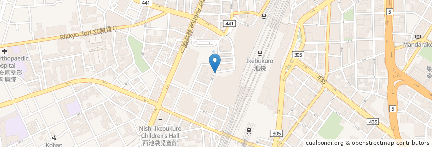 Mapa de ubicacion de 郵便ポスト en Giappone, Tokyo, Toshima.