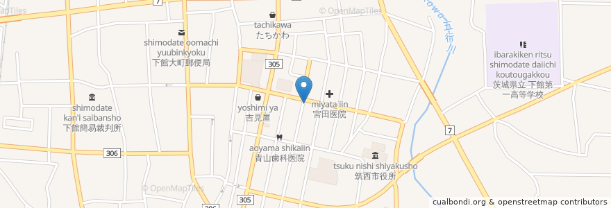 Mapa de ubicacion de パルベス en 日本, 茨城県, 筑西市.