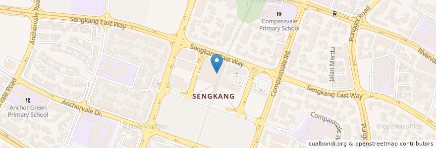 Mapa de ubicacion de The Cafe Lobby en シンガポール, Northeast.