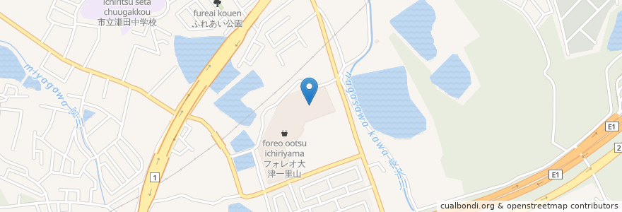 Mapa de ubicacion de Saizeriya en Japan, Shiga Prefecture, Otsu.