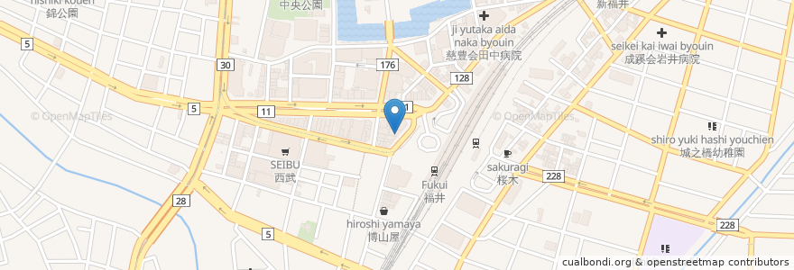 Mapa de ubicacion de サイゼリヤ en 日本, 福井県, 福井市.