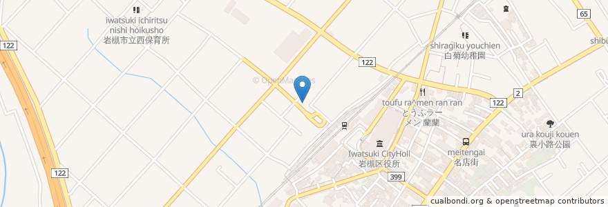 Mapa de ubicacion de ピザハット en 日本, 埼玉県, さいたま市, 岩槻区.