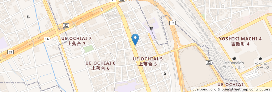 Mapa de ubicacion de 厚生堂薬局 en اليابان, 埼玉県, さいたま市, 大宮区.