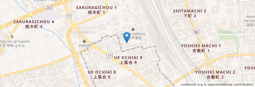 Mapa de ubicacion de 桜木町ヒロ歯科クリニック en Japão, 埼玉県, さいたま市, 大宮区.