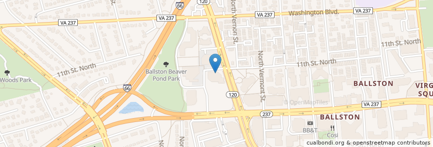 Mapa de ubicacion de Arlington Advanced Dental Care en Estados Unidos De América, Virginia, Arlington County, Arlington.