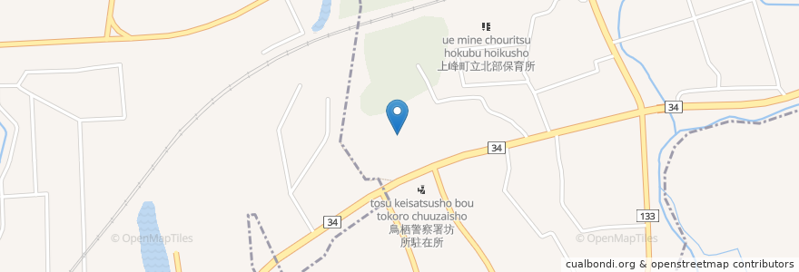Mapa de ubicacion de 成田山 龍王院 en 日本, 佐賀県, 三養基郡, 上峰町.