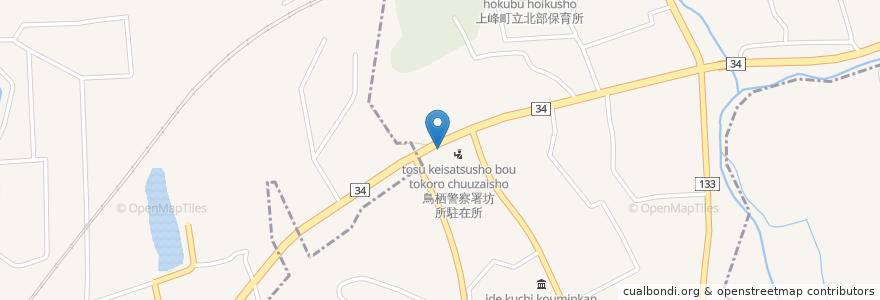 Mapa de ubicacion de 山小屋ラーメン en Japão, 佐賀県, 三養基郡, 上峰町.