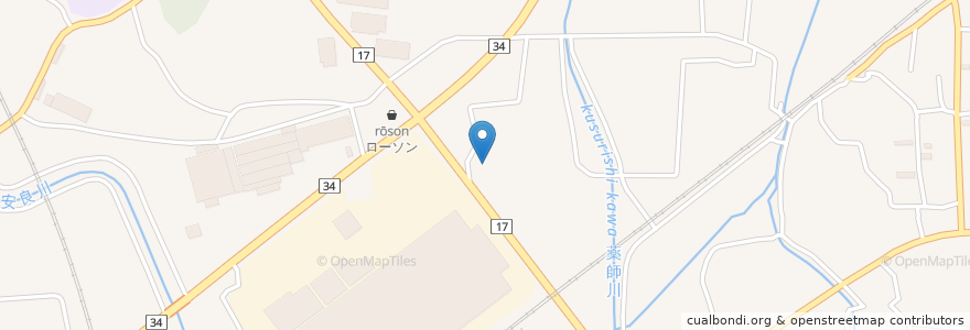 Mapa de ubicacion de オートバックス en Japan, Präfektur Saga, 鳥栖市.