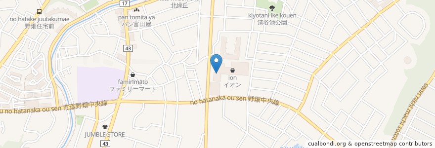 Mapa de ubicacion de ホリーズカフェ en 日本, 大阪府, 豊中市.