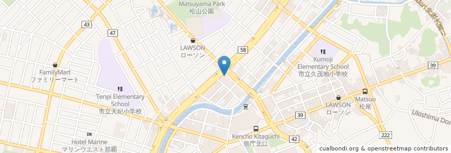 Mapa de ubicacion de イオン銀行 en 일본, 오키나와현, 나하 시.