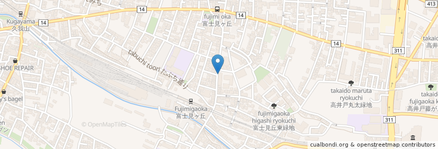 Mapa de ubicacion de ふじみ耳鼻咽喉科 en Япония, Токио, Сугинами.