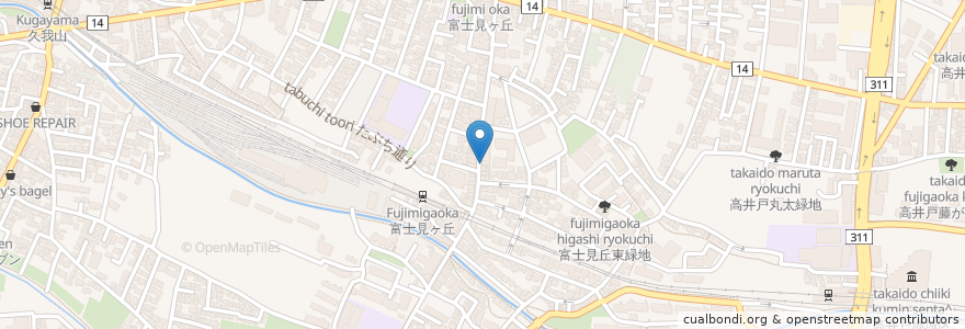 Mapa de ubicacion de おおくぼ en Japan, Tokio, 杉並区.