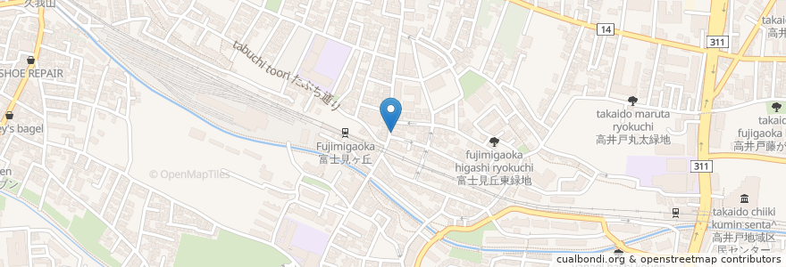 Mapa de ubicacion de 小川医院 en اليابان, 東京都, 杉並区.