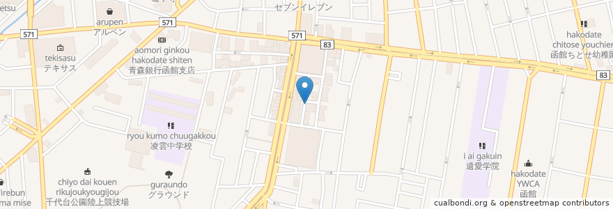 Mapa de ubicacion de エスニック酒場 クレメントストリート en Япония, Хоккайдо, Округ Осима, Хакодатэ.