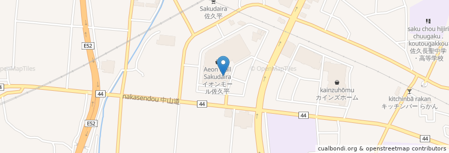 Mapa de ubicacion de サイゼリヤ en Japon, Préfecture De Nagano, 佐久市.
