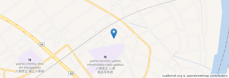Mapa de ubicacion de 善門寺 en 日本, 埼玉县, 八潮市.