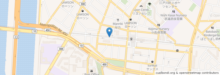 Mapa de ubicacion de サイゼリヤ en Japan, Tokyo, Edogawa.