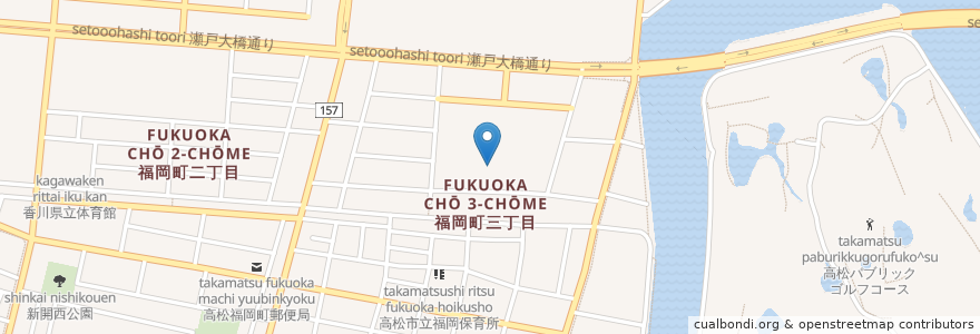 Mapa de ubicacion de イオンシネマ en ژاپن, 香川県, 高松市.