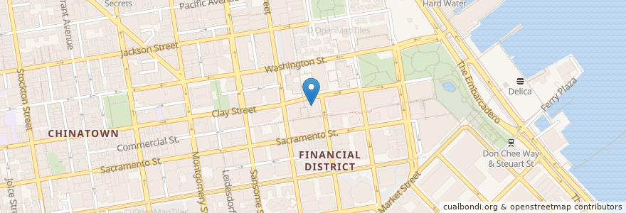 Mapa de ubicacion de United States Post Office - Gateway Station en アメリカ合衆国, カリフォルニア州, サンフランシスコ, San Francisco.