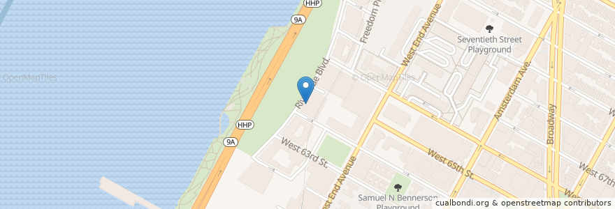 Mapa de ubicacion de Vin sur Vingt en 美利坚合众国/美利堅合眾國, 纽约州 / 紐約州, 纽约, 纽约县, Manhattan, Manhattan Community Board 7.