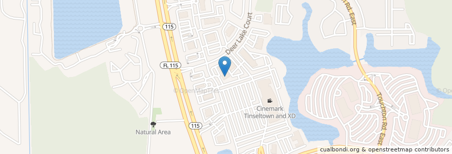 Mapa de ubicacion de Jersey Mike's Subs en Estados Unidos De América, Florida, Condado De Duval, Jacksonville.
